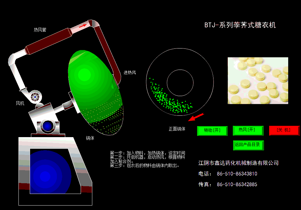 BTJ系列荸荠式糖衣机(图2)